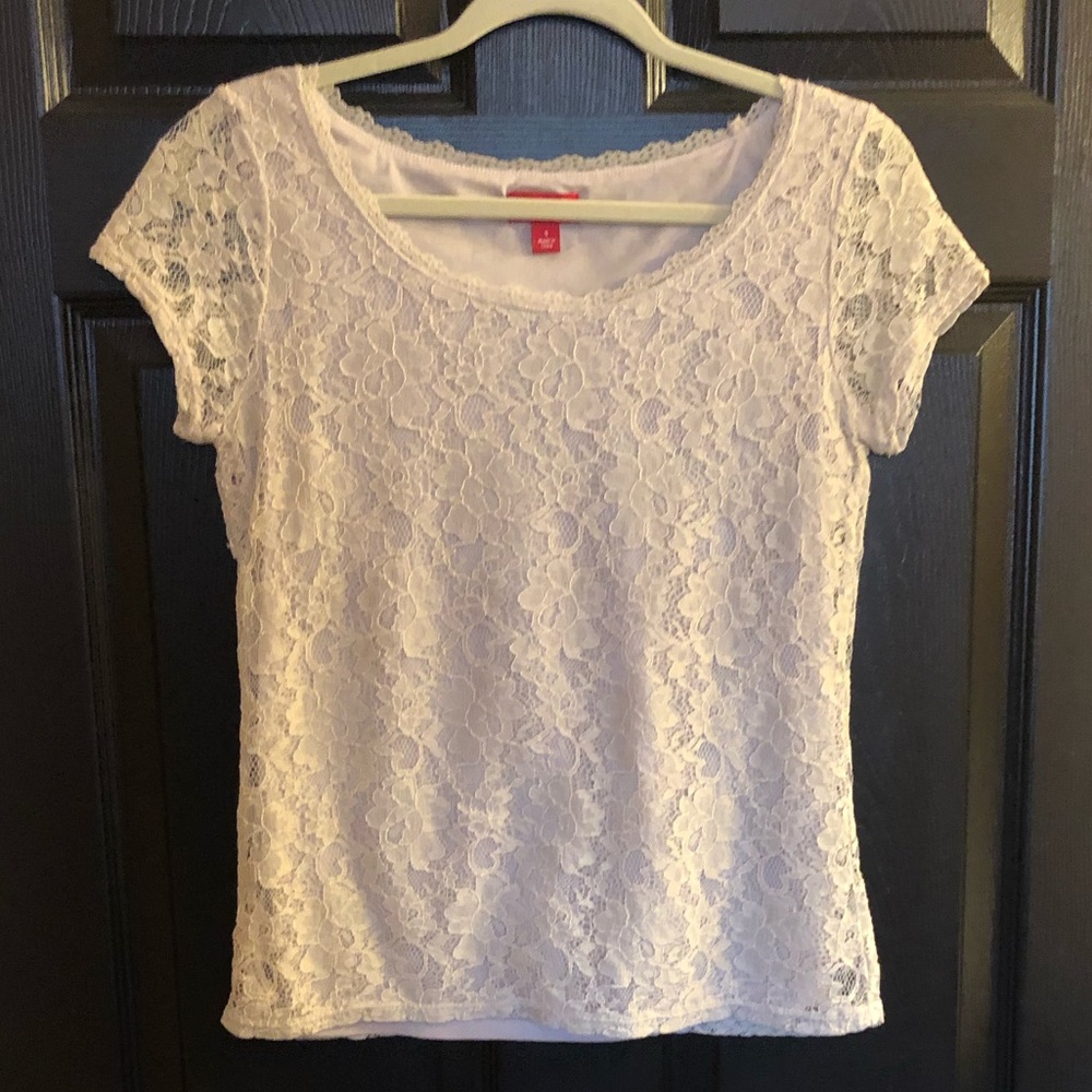 Cream colored laced blouse